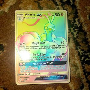 Pokémon Altaria GX Full Art Rainbow SECRET RARE